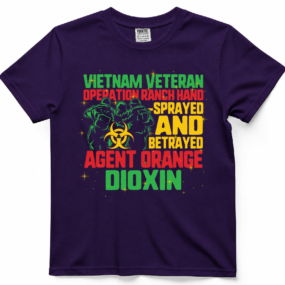 Vietnam Veteran And Agent Orange Survivor Veterans Day Tee – view 7