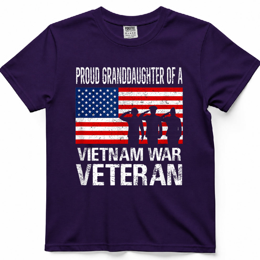 Proud Granddaughter Of A Vietnam War Veteran Tee – view 7