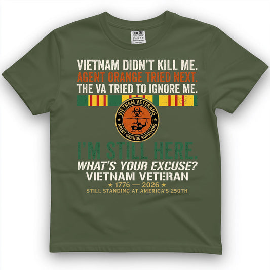 Vietnam Didn't Kill Me Veteran Tee – view 2