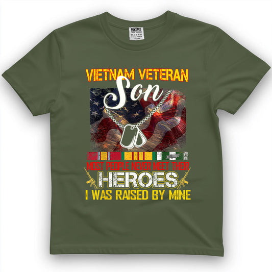 Proud Son Of A Vietnam Veteran, My Dad Is A Hero Tee – view 2