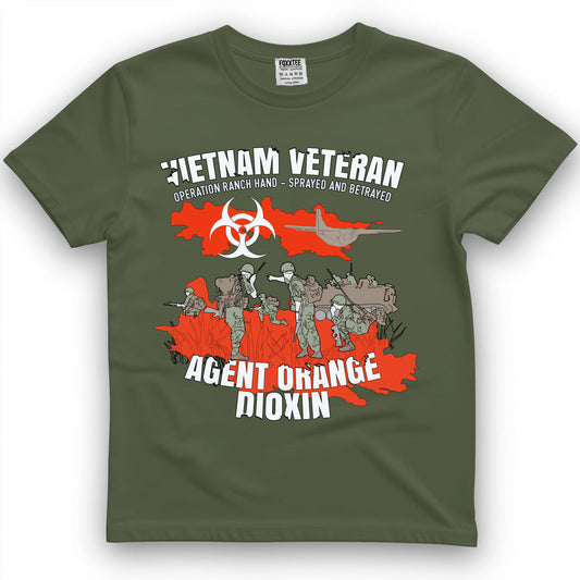 Vietnam Veteran Agent Orange Sprayed Tee – view 2