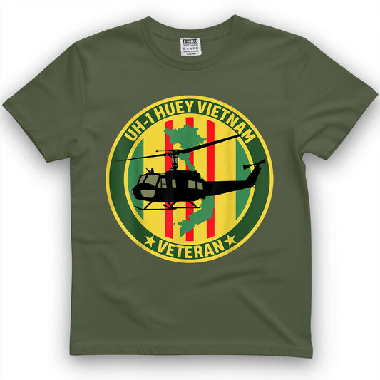 UH-1 Helicopter Vietnam Veteran Tee – view 2
