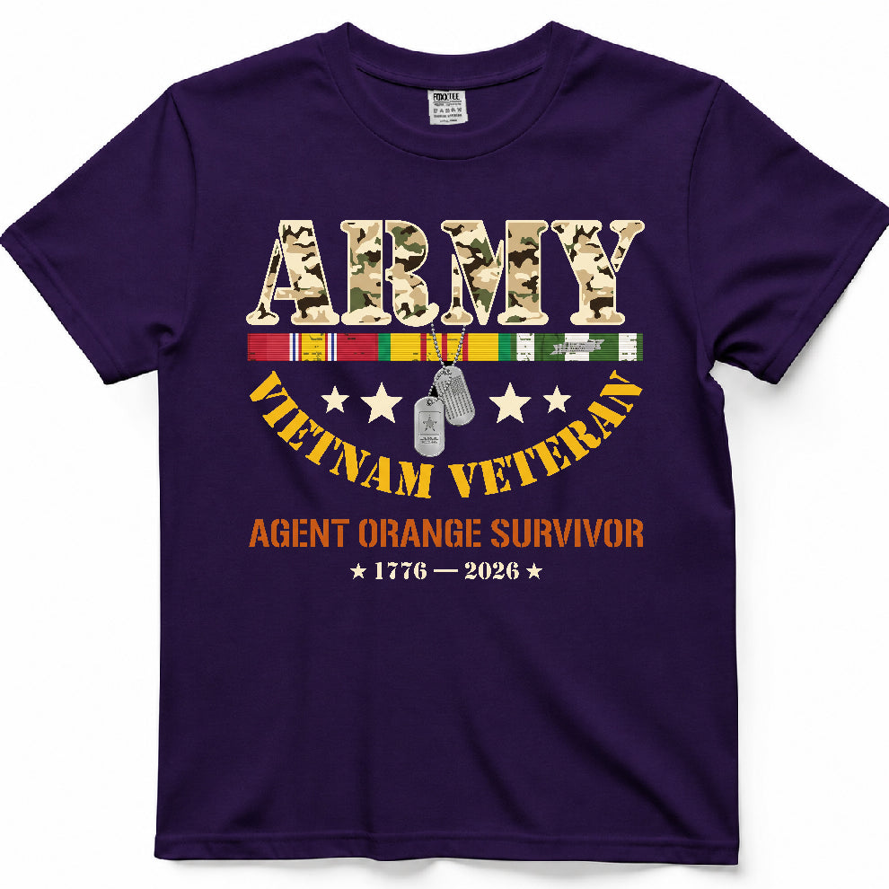 Army Vietnam Veteran Agent Orange Survivor Tee – view 7