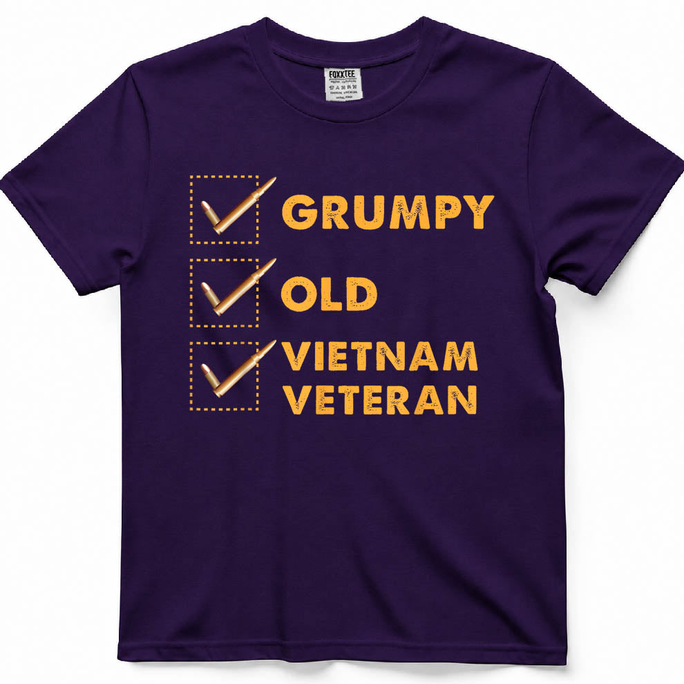 Grumpy Old Vietnam Veteran Funny Tee – view 7