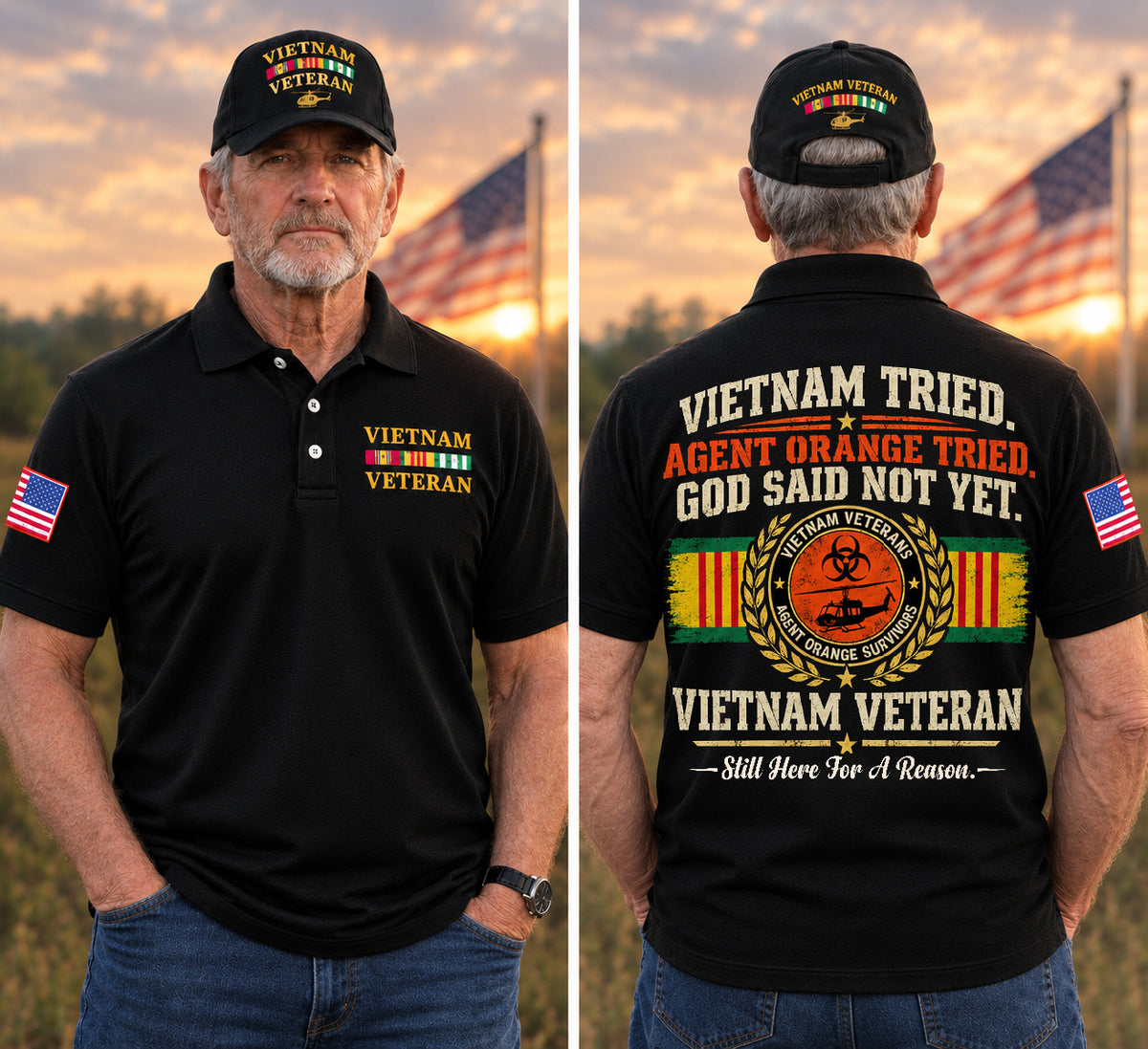 Vietnam Tried Veteran Polo Shirt