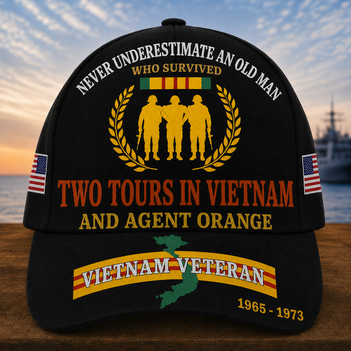 Two Tours In Vietnam And Agent Orange Cap