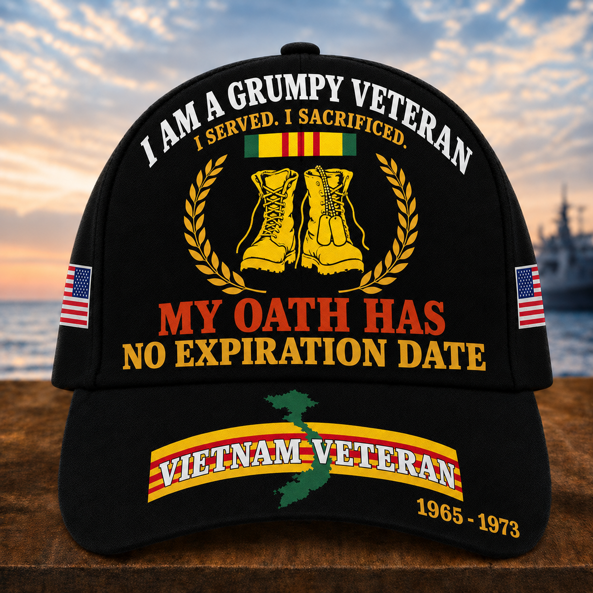 I Am A Grumpy Veteran I Served I Sacrificed My Oath Has No Expiration Date Cap
