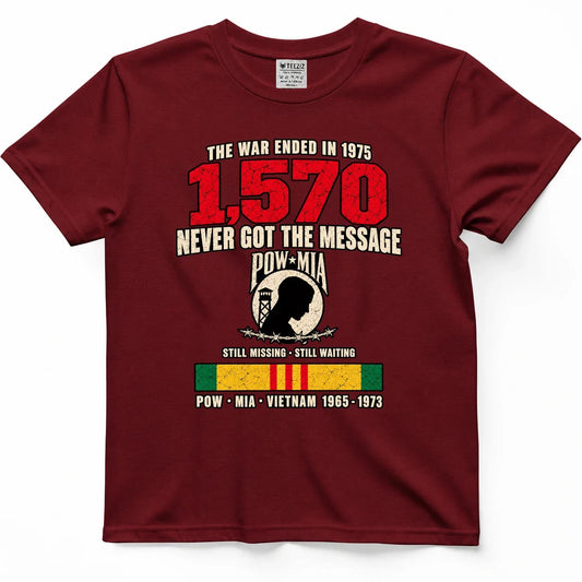 The War Ended In 1975, They Never Got The Message POW MIA Shirt – view 2