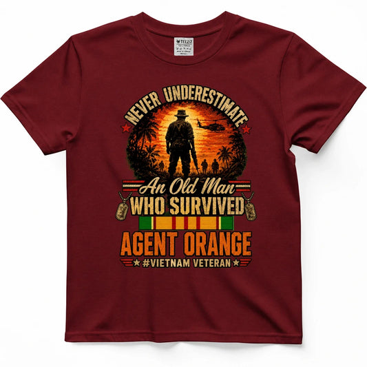 Never Underestimate An Old Man Who Survived Agent Orange Shirt – view 2