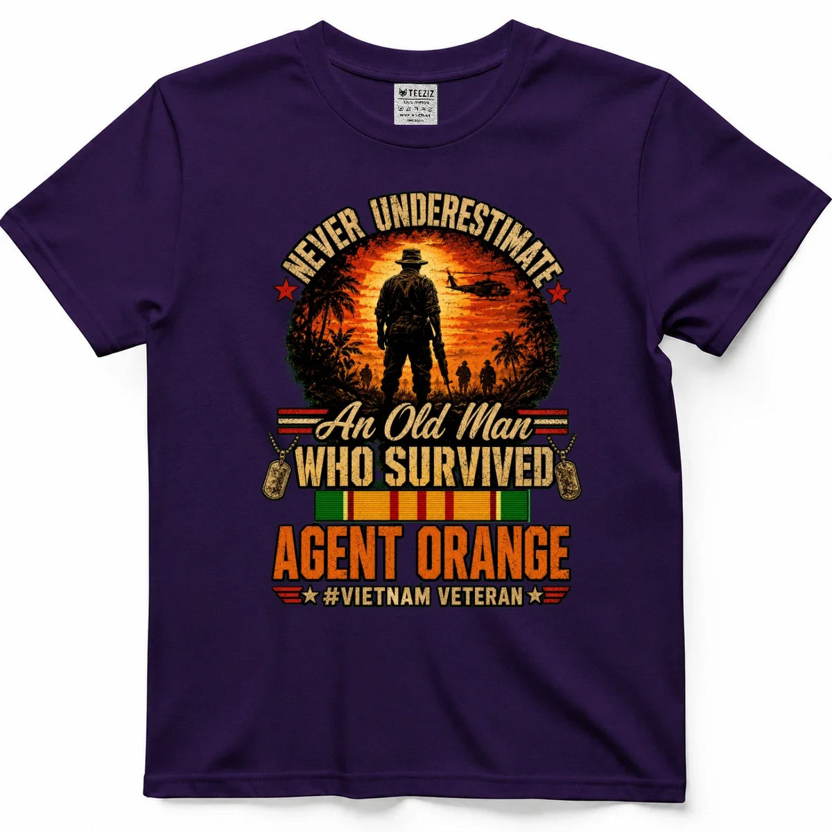 Never Underestimate An Old Man Who Survived Agent Orange Shirt – view 7