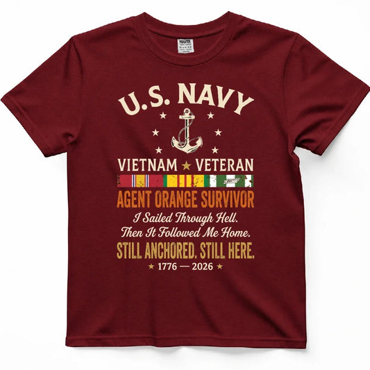 Navy Vietnam Veteran Agent Orange Survivor Tee – view 2