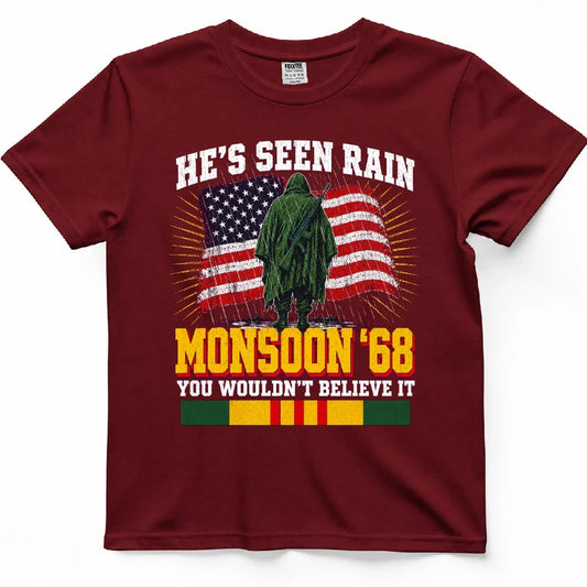 He's Seen Rain You Wouldn't Believe, Monsoon '68 Tee – view 2