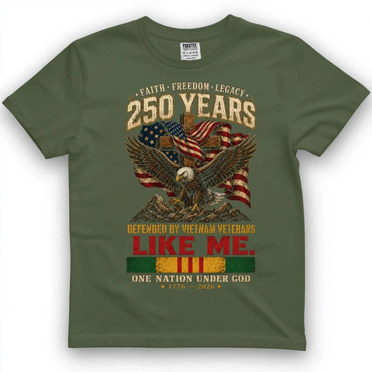 250 Years Of Faith, Freedom & Legacy Patriotic Tee – view 2