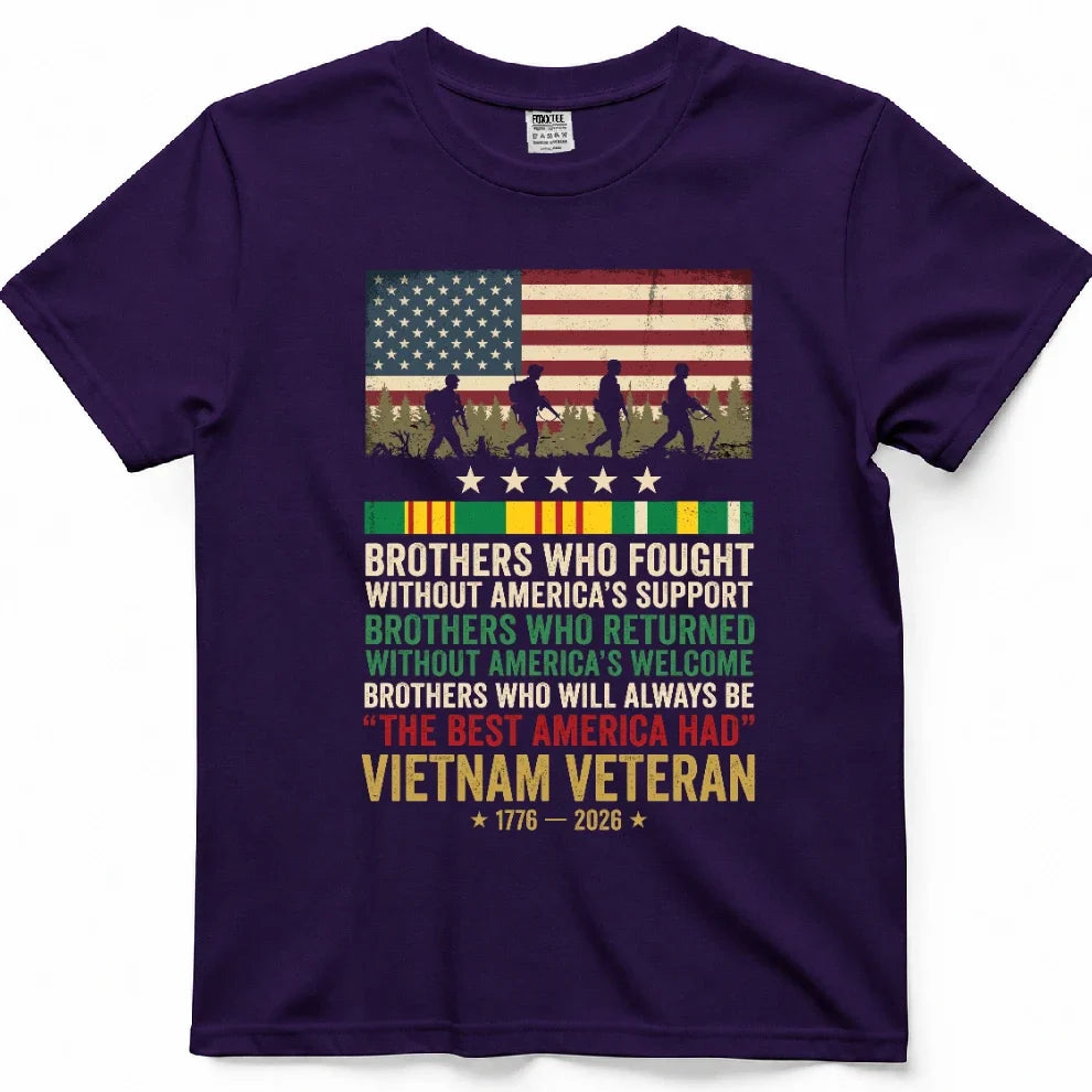 Brothers Who Fought Without America's Support Vietnam Tee – view 7