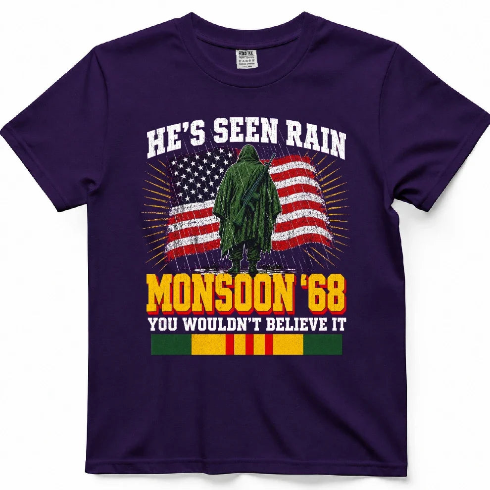 He's Seen Rain You Wouldn't Believe, Monsoon '68 Tee – view 7