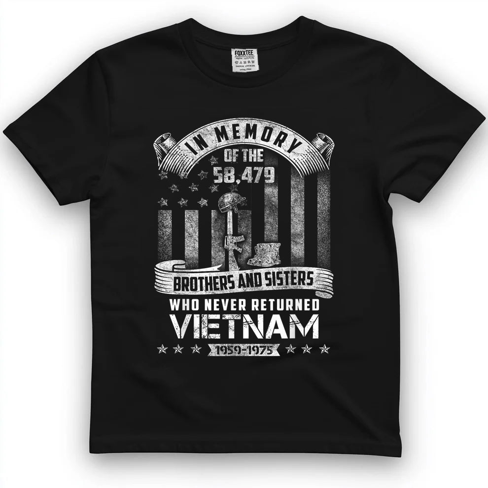 In Memory Of Vietnam Veterans Tee by OLDMANVET
