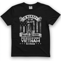 In Memory Of Vietnam Veterans Tee
