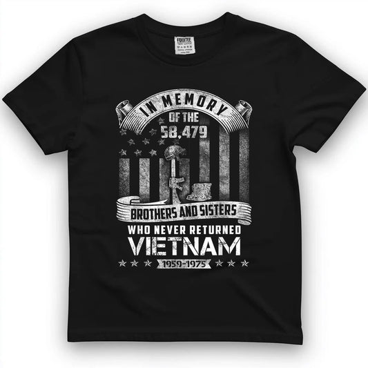 In Memory Of Vietnam Veterans Tee by OLDMANVET
