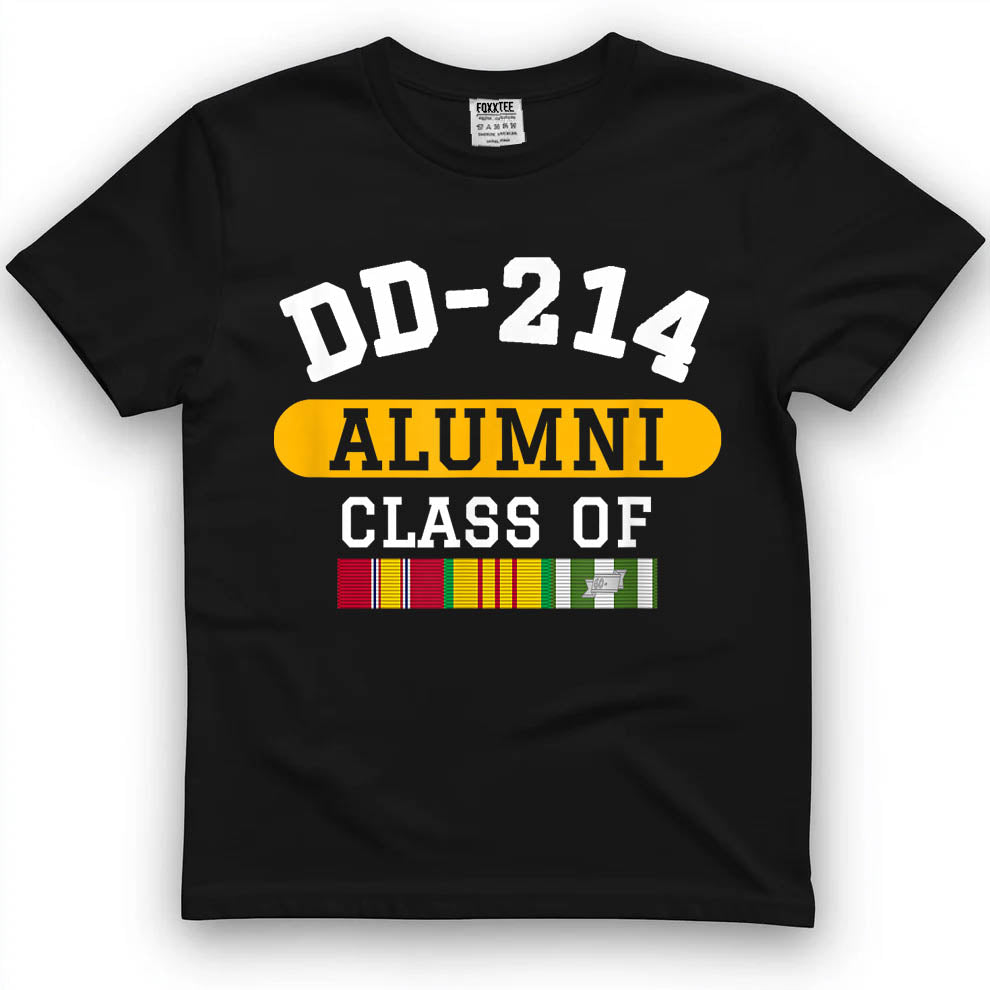 DD-214 Alumni Vietnam Veteran Pride Tee by OLDMANVET