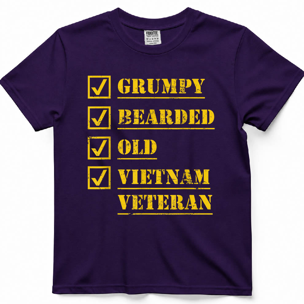 Grumpy Bearded Vietnam Veteran Tee – view 7