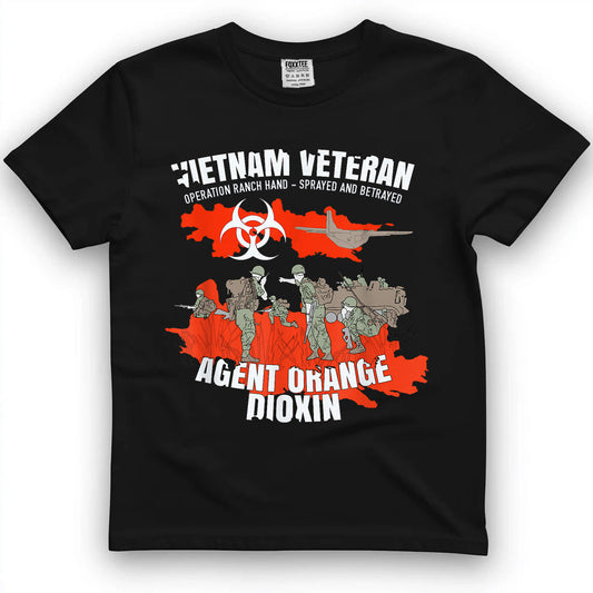 Vietnam Veteran Agent Orange Sprayed And Betrayed Tee by OLDMANVET