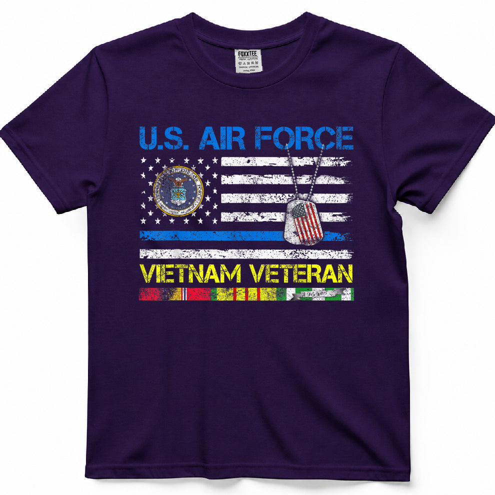 Air Force Vietnam Veteran Vintage Flag Tee – view 7