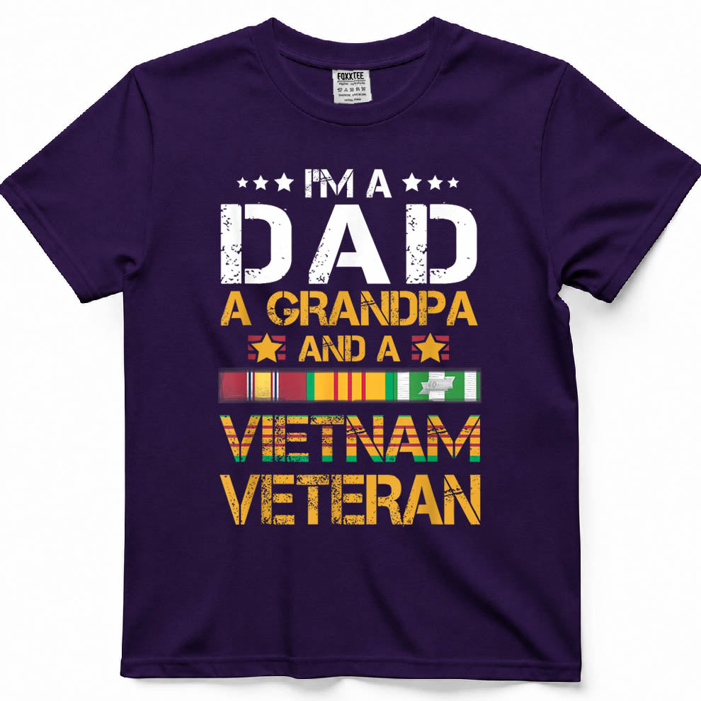 I'm A Dad, Grandpa & Army Vietnam Veteran Tee – view 7
