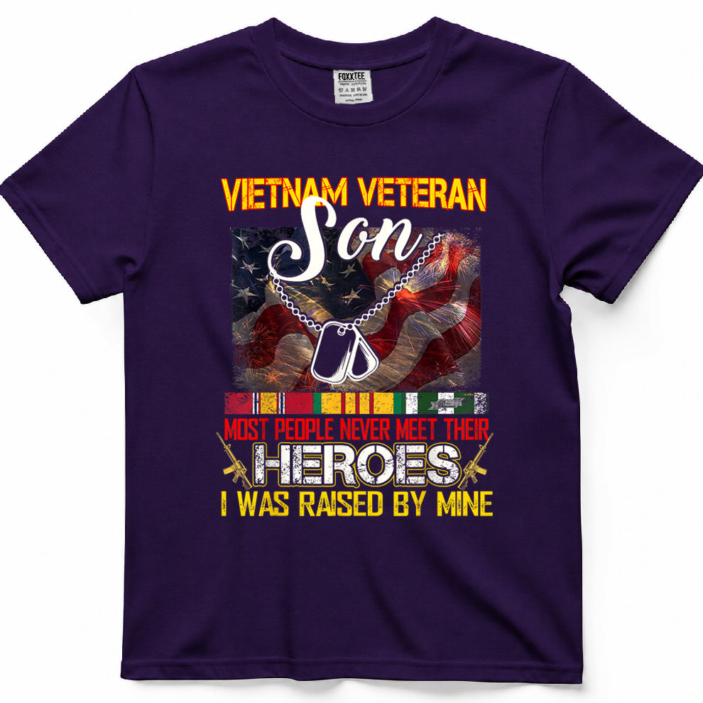 Proud Son Of A Vietnam Veteran, My Dad Is A Hero Tee – view 7