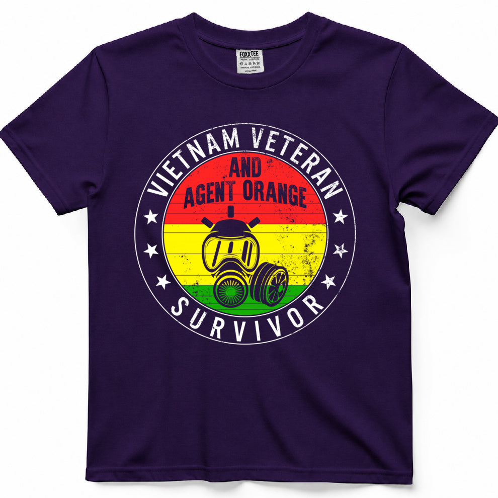 Vietnam Veteran & Agent Orange Survivor Veterans Day Shirt – view 7