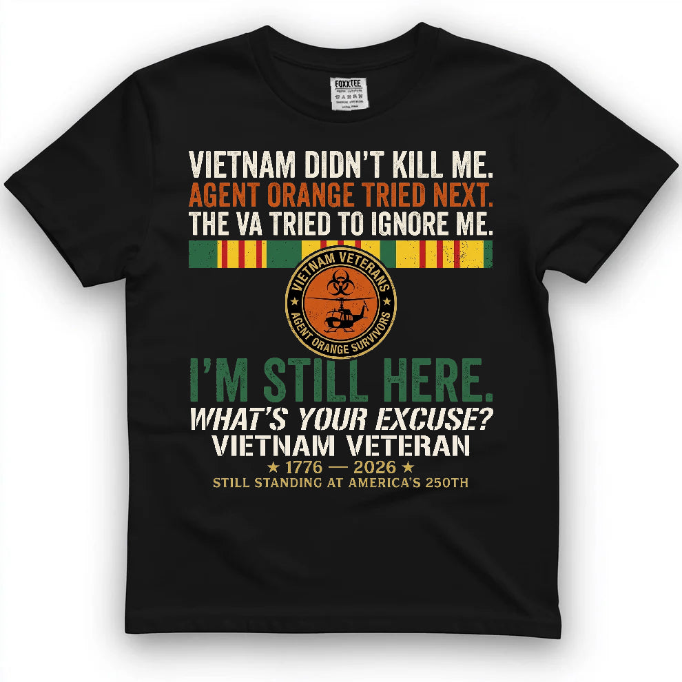 Vietnam Didn't Kill Me Veteran Tee by OLDMANVET