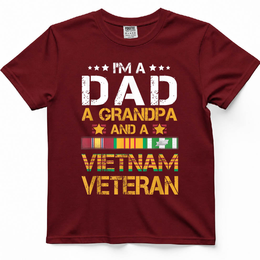 I'm A Dad, Grandpa & Army Vietnam Veteran Tee – view 6