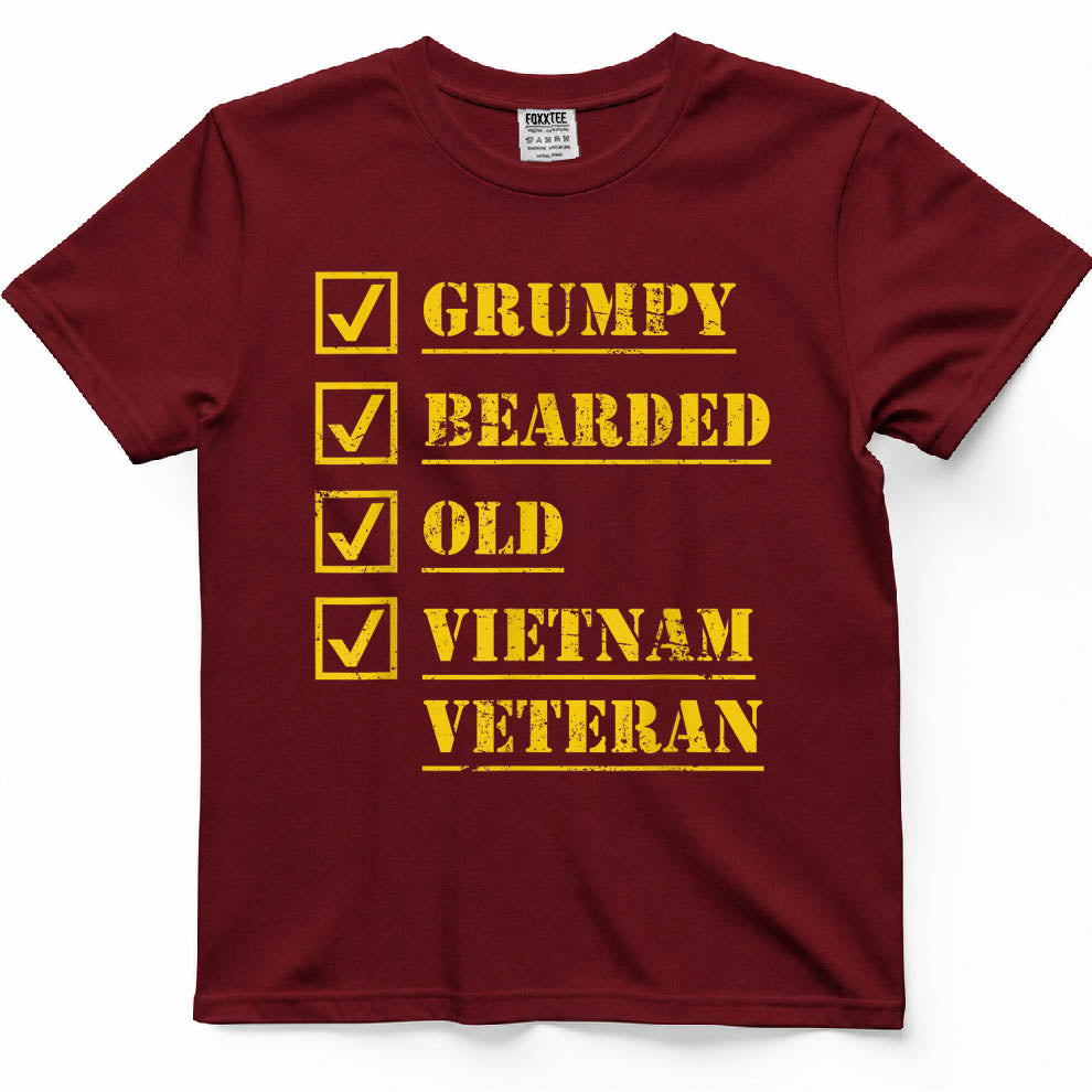 Grumpy Bearded Vietnam Veteran Tee – view 6