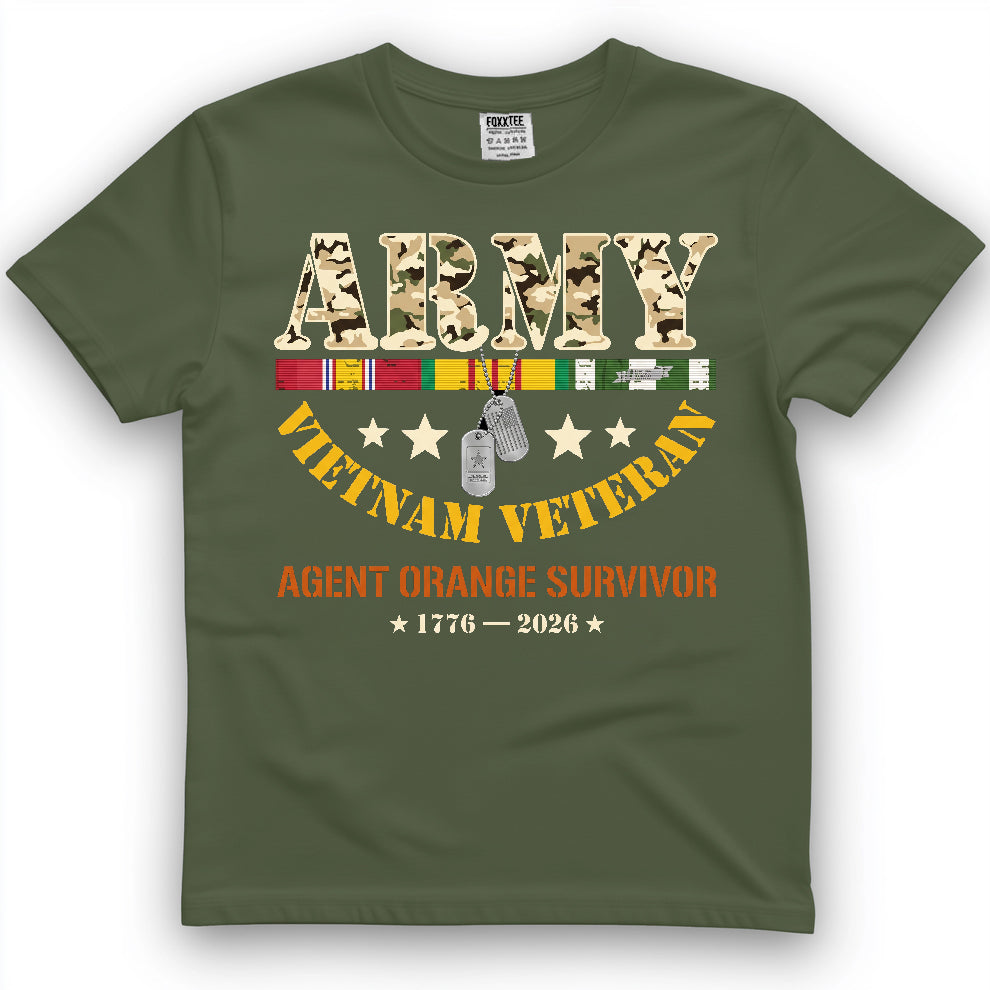 Army Vietnam Veteran Agent Orange Survivor Tee – view 2