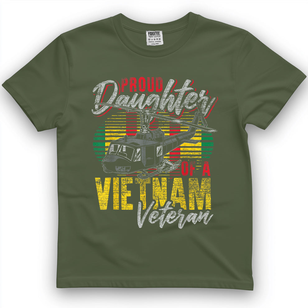 Proud Daughter Of A Vietnam Veteran Tee – view 2
