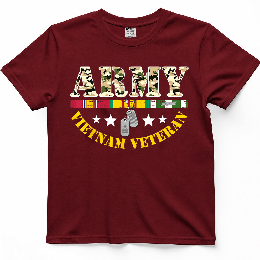Army Vietnam Veteran USA Flag Tee – view 6