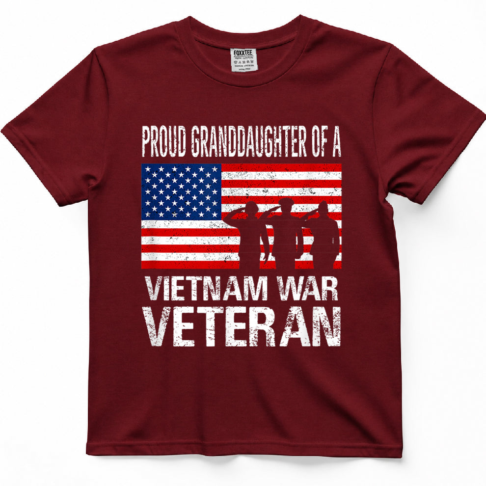 Proud Granddaughter Of A Vietnam War Veteran Tee – view 6