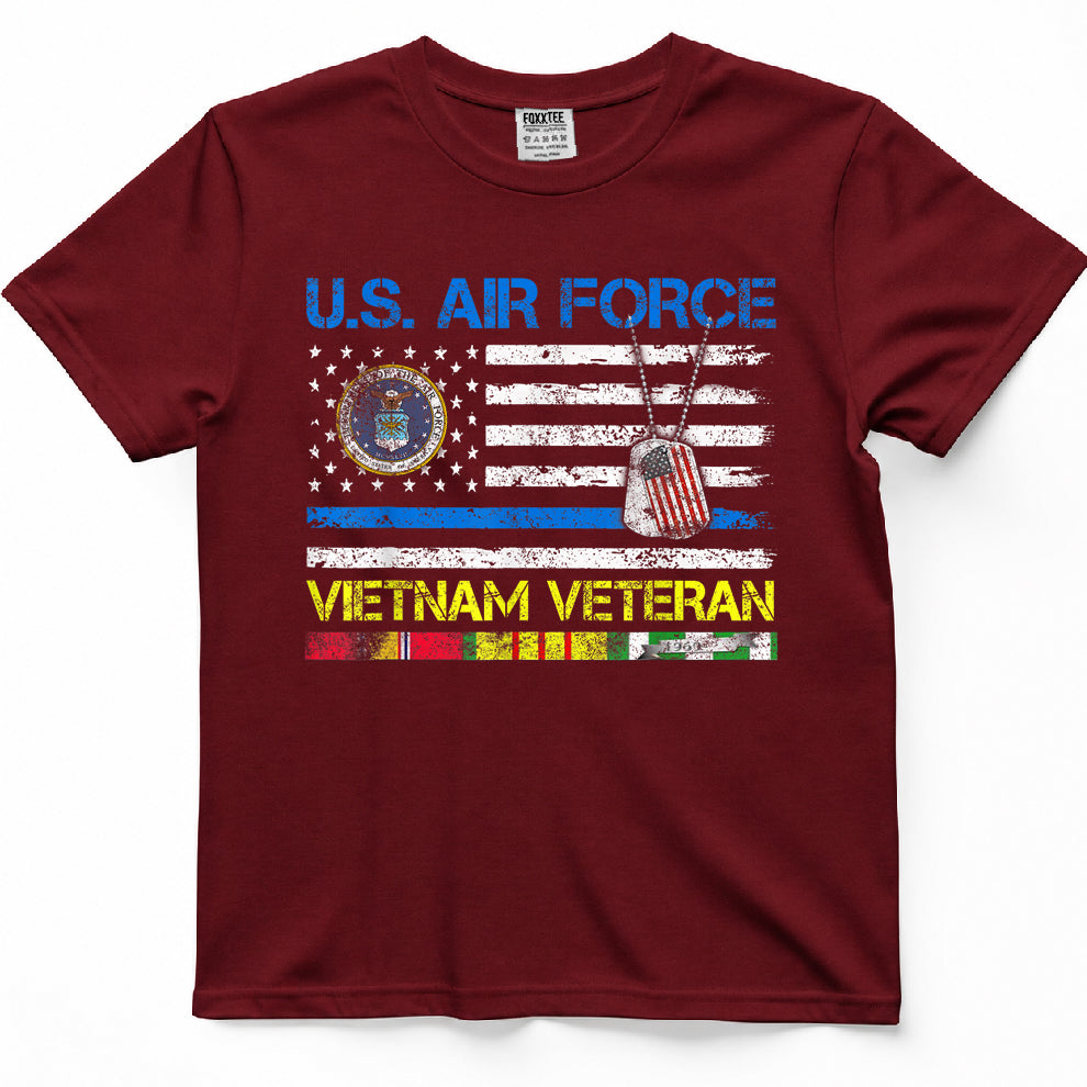 Air Force Vietnam Veteran Vintage Flag Tee – view 6