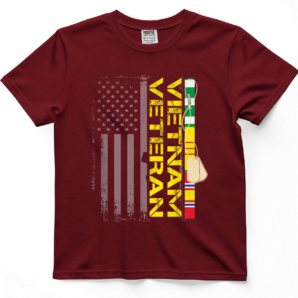 Vietnam War Vet US Flag Tee – view 6