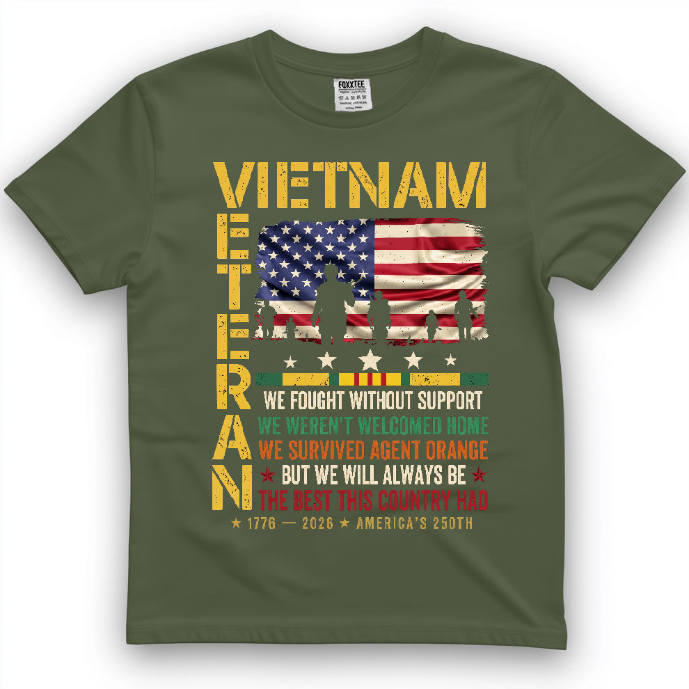 We Fought Without Support Vietnam Veteran Shirt – view 2