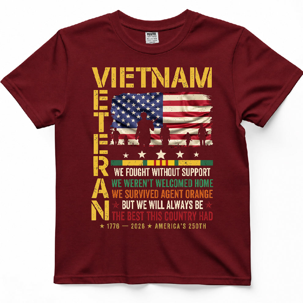 We Fought Without Support Vietnam Veteran Shirt – view 6
