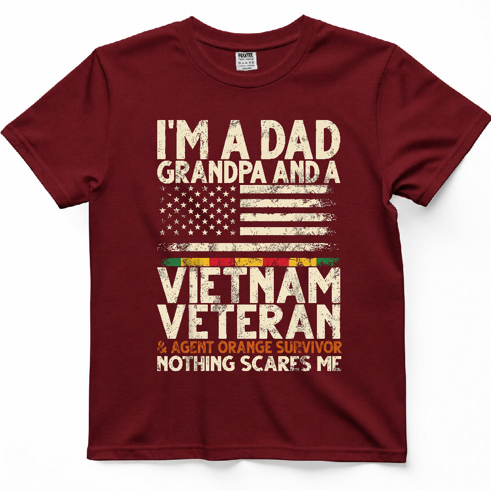 Dad, Grandpa & Vietnam Veteran Agent Orange Survivor Tee – view 6