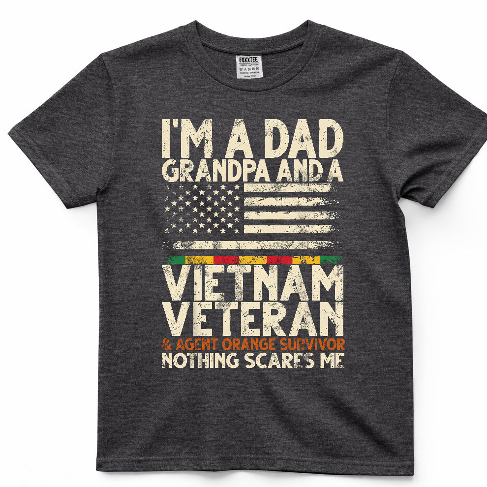 Dad, Grandpa & Vietnam Veteran Agent Orange Survivor Tee – view 4