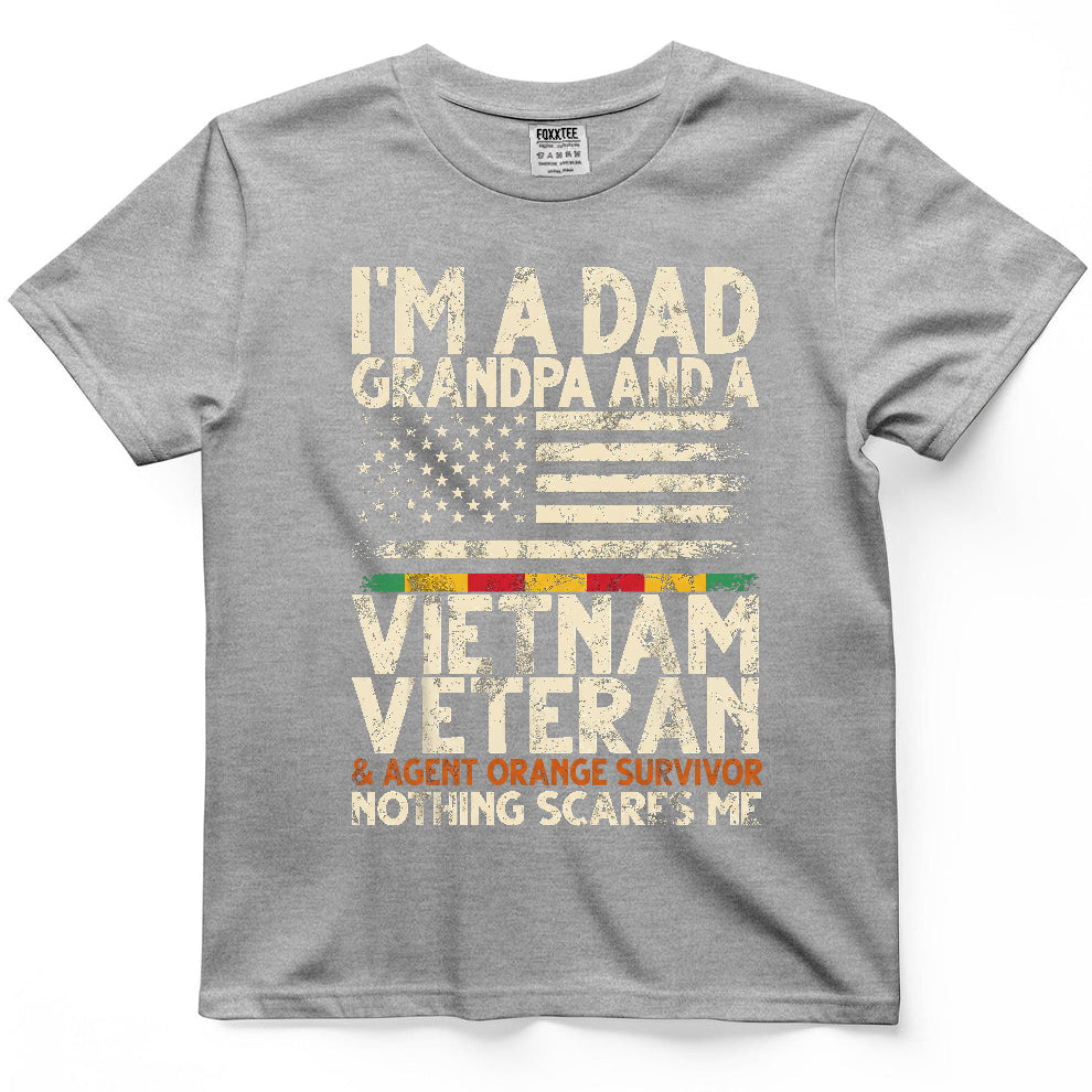 Dad, Grandpa & Vietnam Veteran Agent Orange Survivor Tee – view 5