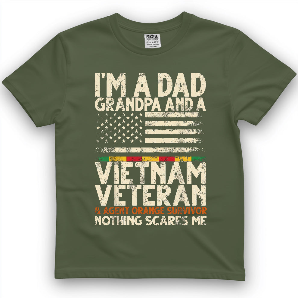 Dad, Grandpa & Vietnam Veteran Agent Orange Survivor Tee – view 2