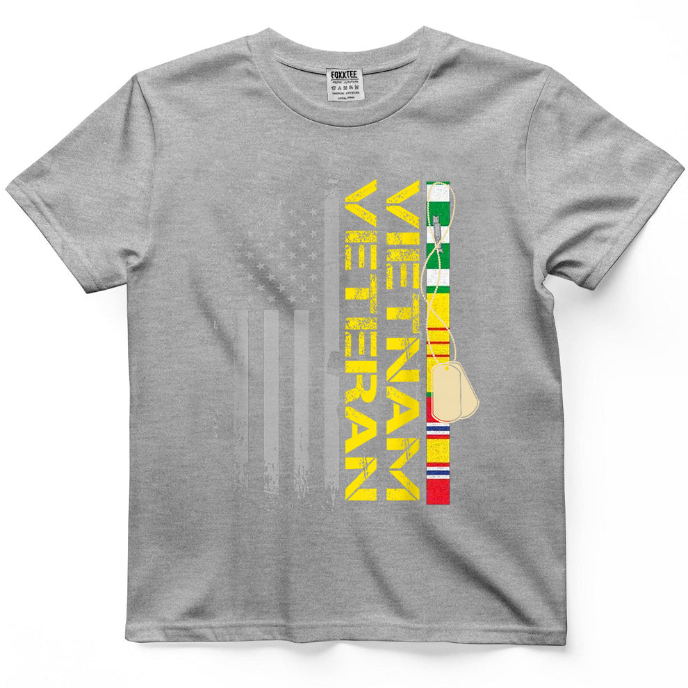 Vietnam War Vet US Flag Tee – view 5