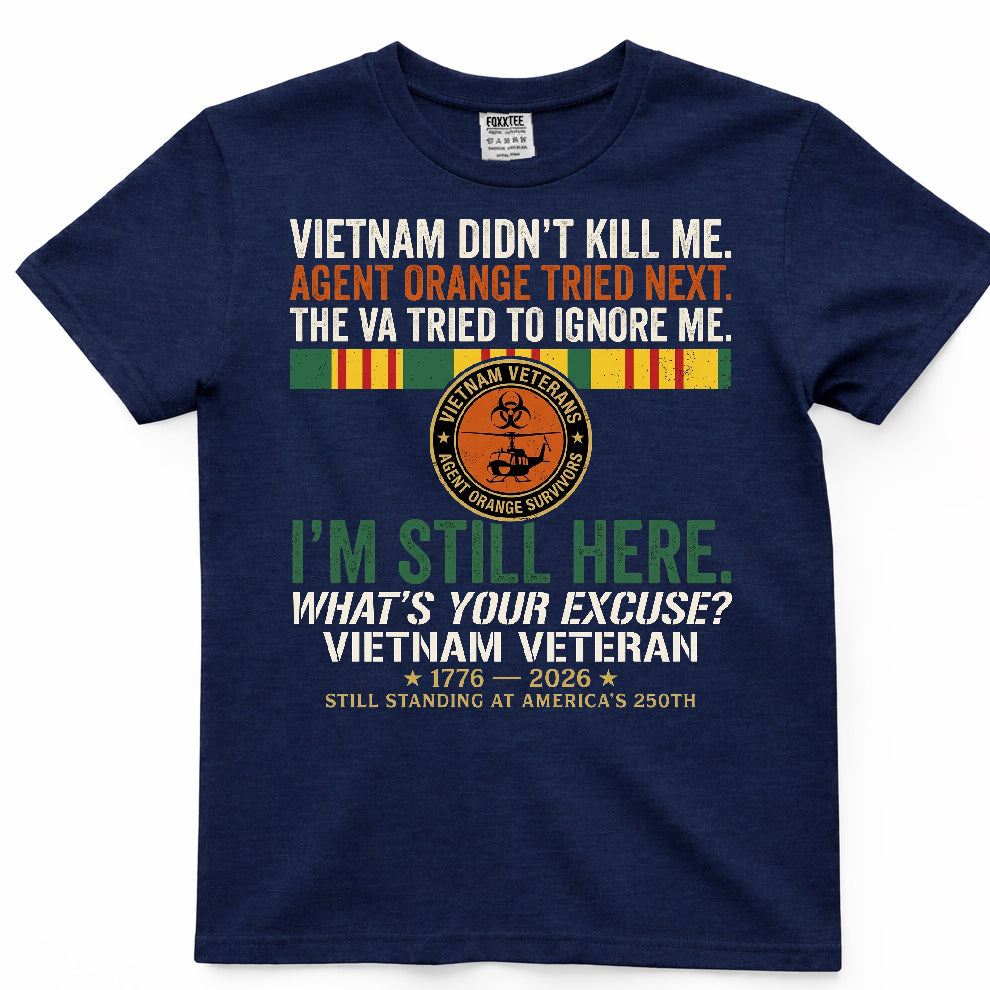 Vietnam Didn't Kill Me Veteran Tee – view 3