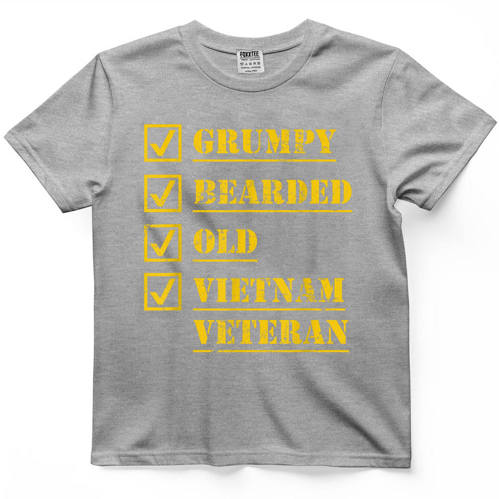 Grumpy Bearded Vietnam Veteran Tee – view 5