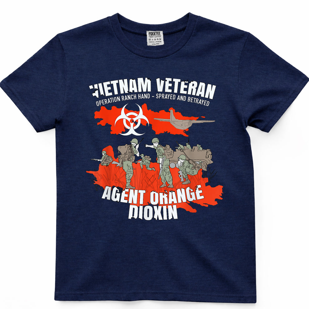 Vietnam Veteran Agent Orange Sprayed And Betrayed Tee – view 3