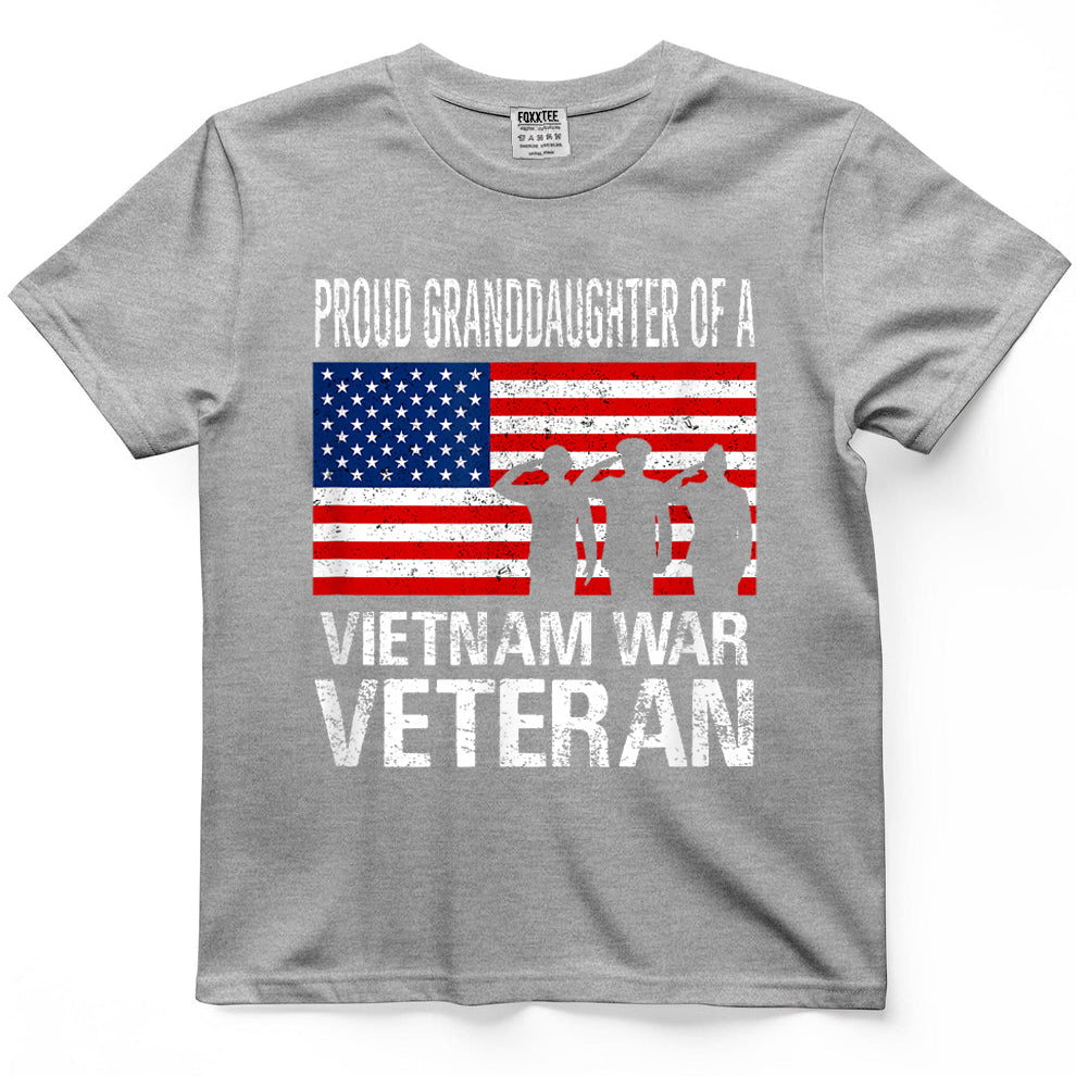 Proud Granddaughter Of A Vietnam War Veteran Tee – view 5