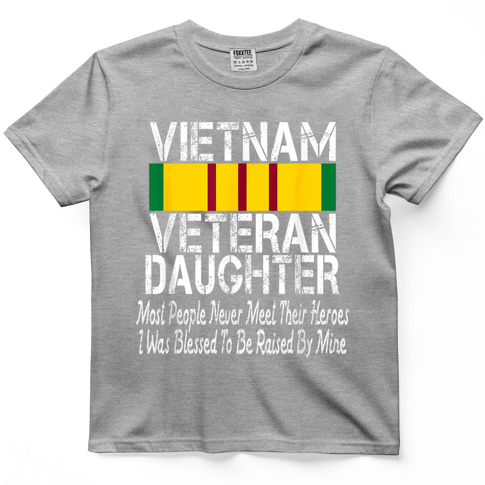 Vietnam Veteran's Daughter, Raised By My Hero Tee – view 5